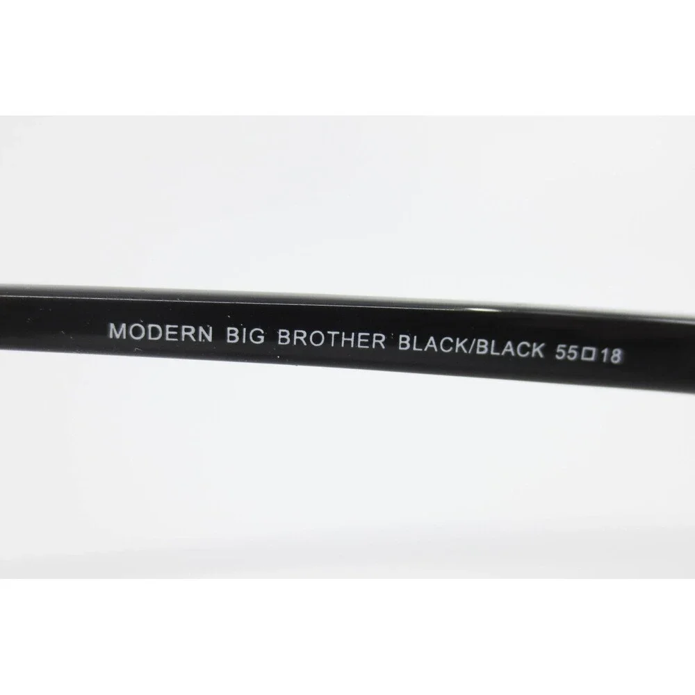 Modern Big Brother Black Rectangular Eyeglass Frames 55-18-145 BMEC Mens Eyewear
